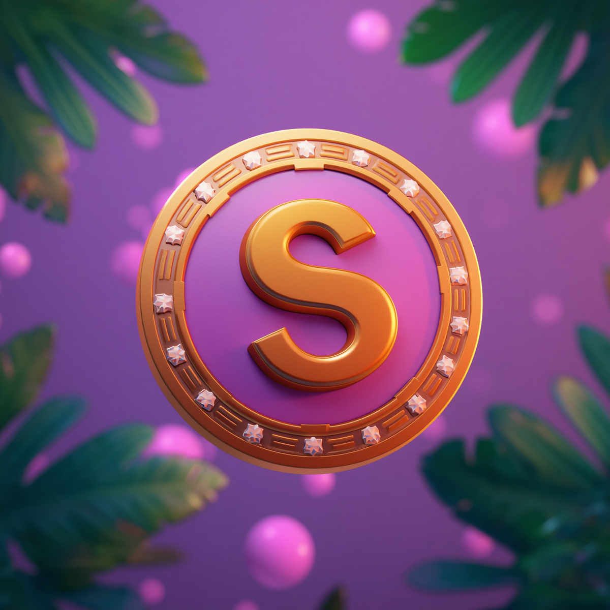 3D Solana Token Angle